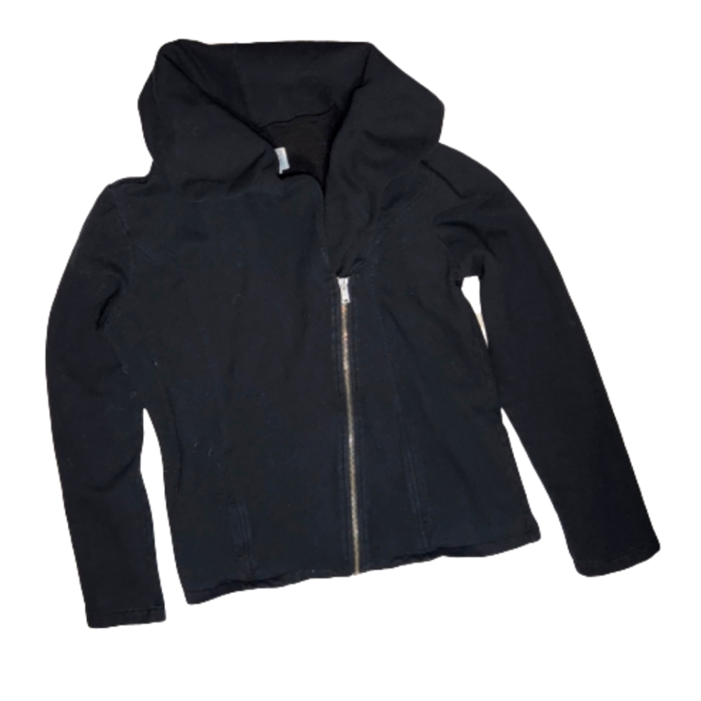 Converse XL collared black zip closure coat jacket